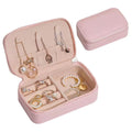 Best Girls Mini Travel Portable Leather Jewelry  Box PU Luxury Storage Holder Box Aesthetic Organizer Jewelry Collect Zipper Bag