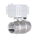 Tonheflow 2 Way 1 Inch  DN25 Stainless Steel Motorized  Water Ball Valve DC12 DC24V