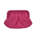 2024 Wholesale All-Match Women's Handbag Single Shoulder Clip Chain Woven Seaside Raffia Beach Bag Straw Bags for Holiday