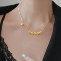 Women Fashion Stainless Steel 18k Gold Plated Daisy Flower Charm Necklace Jewelry Necklaces