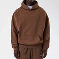 High Quality 100% Cotton Blank Unbranded Fleece Street Wear Fashion Custom Made Fitted Unisex Hoodies With No Drawstring
