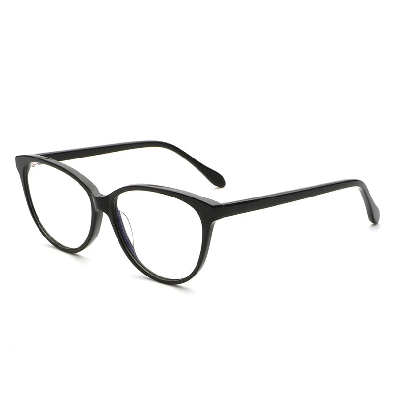 Blue Light Blocking Glasses Acetate Quality Optical Frames Custom Logo Cat Eye Fashion Glasses to Anti Bluelight