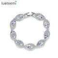LUOTEEMI Classical Jewelry Charm Designer Ice Out Accessory Stone Luxurious Bling Woman Blinged Zircone Bracelet