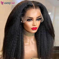 Wholesale Raw Indian Hair Wig Vendors 360 Full Frontal Lace Wigs Human Hair Kinky Straight Transparent Lace Wigs for Black Women