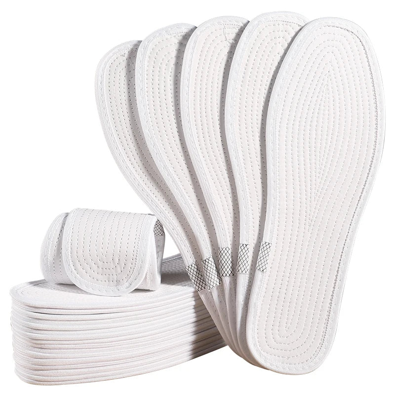Wholesale/custom Cotton Highly Absorbent Insole Permeable Not Stuffy Feet Insoles Breathable Durable Washable Insoles MOQ 1 Pair