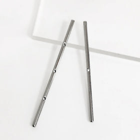 Hot 2025 Fashion F136 Titanium Rook Pierced Ear Bone Studs Round Ball Straight Bar Zircon Earrings Industrial Jewelry