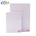 Sublimation Double Side A6 Mini Notebook Journal White PU Cover for Sublimation Custom Logo Leather Notebook