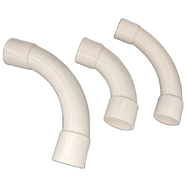 20mm 25mm 40mm 50mm 63mm Pvc Conduit Fitting End Bell Electrical Elbow Sweep Bend Pvc Fittings Conduit Solid Elbow