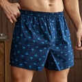 CINVIK 48 Hours Shipping Men's Boxer Shorts Woven Printing Multi-Color Style Fashion Aloe Vera Pants Loose and Breathable