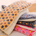 Washable Cotton Dog Bed Accessories Cozy Dog Cushion Bed Pad with Breathable Feature and Printed Pattern