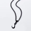 Inspire Stainless Steel Jewelry Customized  Hanging Arabic Letter Necklace Men Charm Islamic Chain