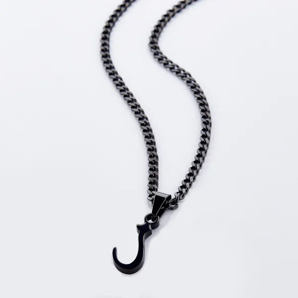 Inspire Stainless Steel Jewelry Customized  Hanging Arabic Letter Necklace Men Charm Islamic Chain