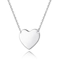 POLIVA Fashion Jewelry Wholesale 925 Sterling Silver Necklaces 18K Gold Plated Heart Shape Personalized Name Necklace Blank