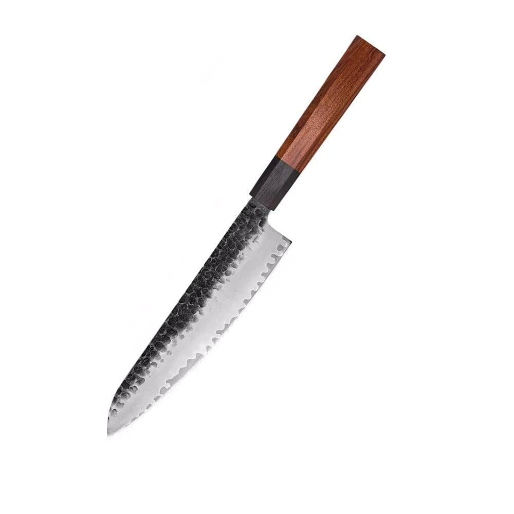 Hand Forged Chef Knife 9cr18 Stainless Steel Household Kitchen Knife Set Octagonal Handle Slicing Knife Composite Steel Food Use