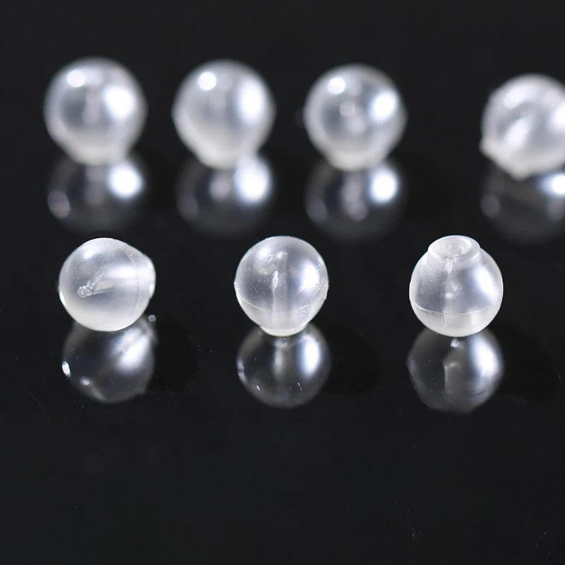 Wholesale Trendy PVC Material Ball Shaped Earplugs Anti-Drop Ear Studs with Back Stopper Beams for Party Occasions