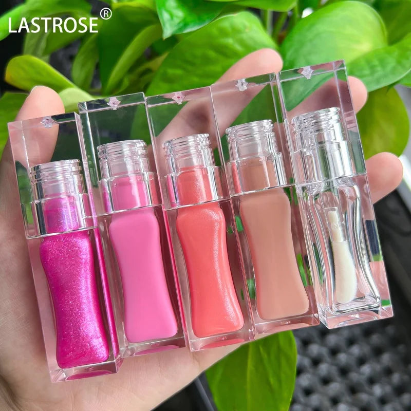 Private Label Matte Waterproof Lipstick Glitter Luxury Long Lasting  Clear Nude Pink Vegan Shimmer Lipgloss Lip Gloss