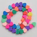 Colorful Polymer Clay Beaded Strand with Fruit Heart for DIY Jewelry Making