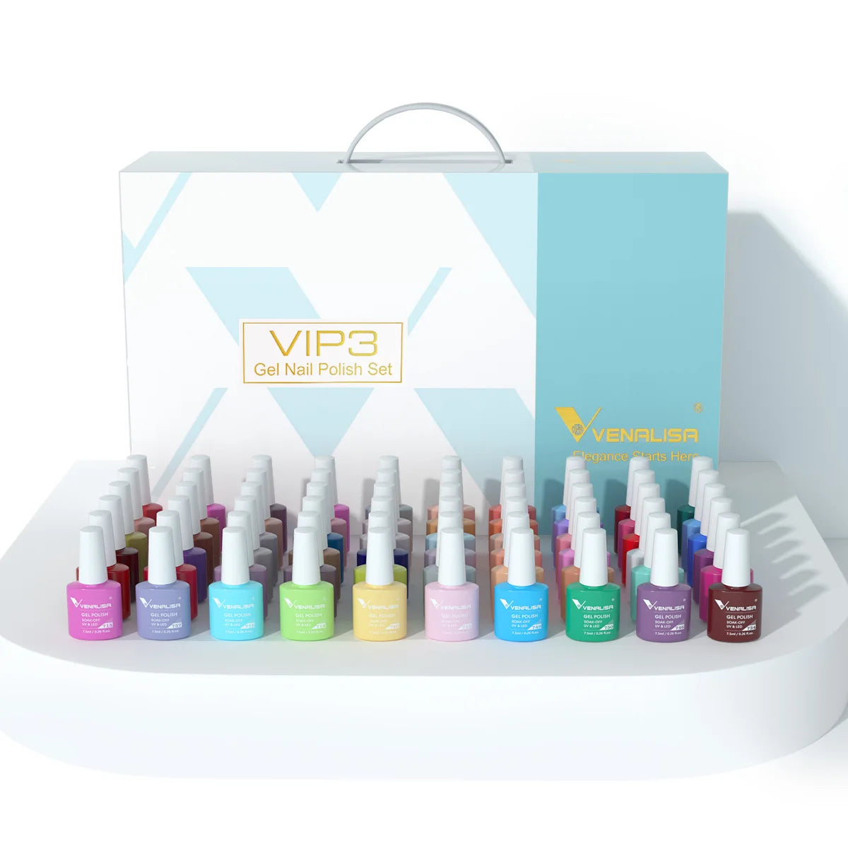Venalisa VIP Series UV Nail Gel Polish Set 60 Color Nail Gel Varnish Kit Acrylic Learner Enamel Gel Wholeset Private Label