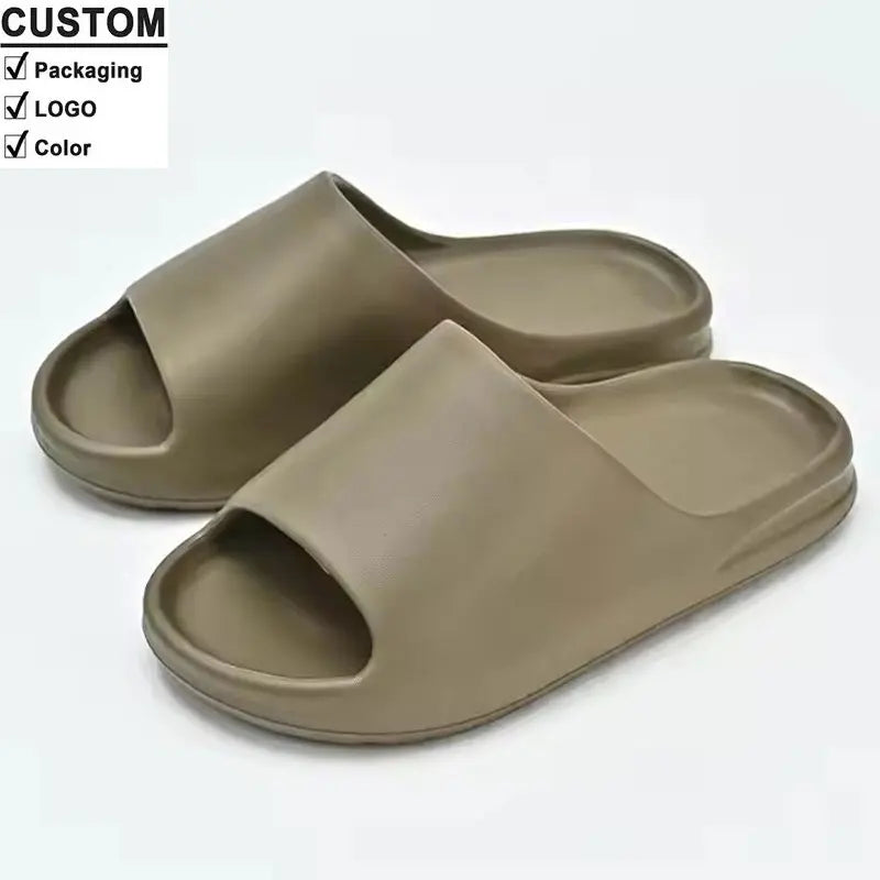 2025 Custom New Summer Anti-Slip Waterproof Eva Sandals Comfortable Closed Toe Shoes for Women Fashionable and Trendy