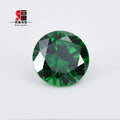 Baifu Round Brilliant Cut 8.Omm Emerald Green Cubic Zirconia Loose CZ Stones Wholesale