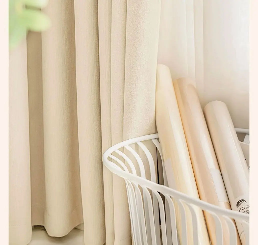 Hot Sale Two Sides Different Looking Artwork Luxury Face Chenille Backside Linen Style Blackout Curtain Fabric