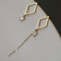 2025 Find Jewelry S925 Asymmetric Dangle Earrings Women Minimalist Stud Earrings