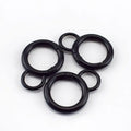 Meetee F1-26 2cm Black O Ring  Luggage Hardware Accessories Bag Strap Connection Snap Hook Alloy Open Spring Ring Buckle