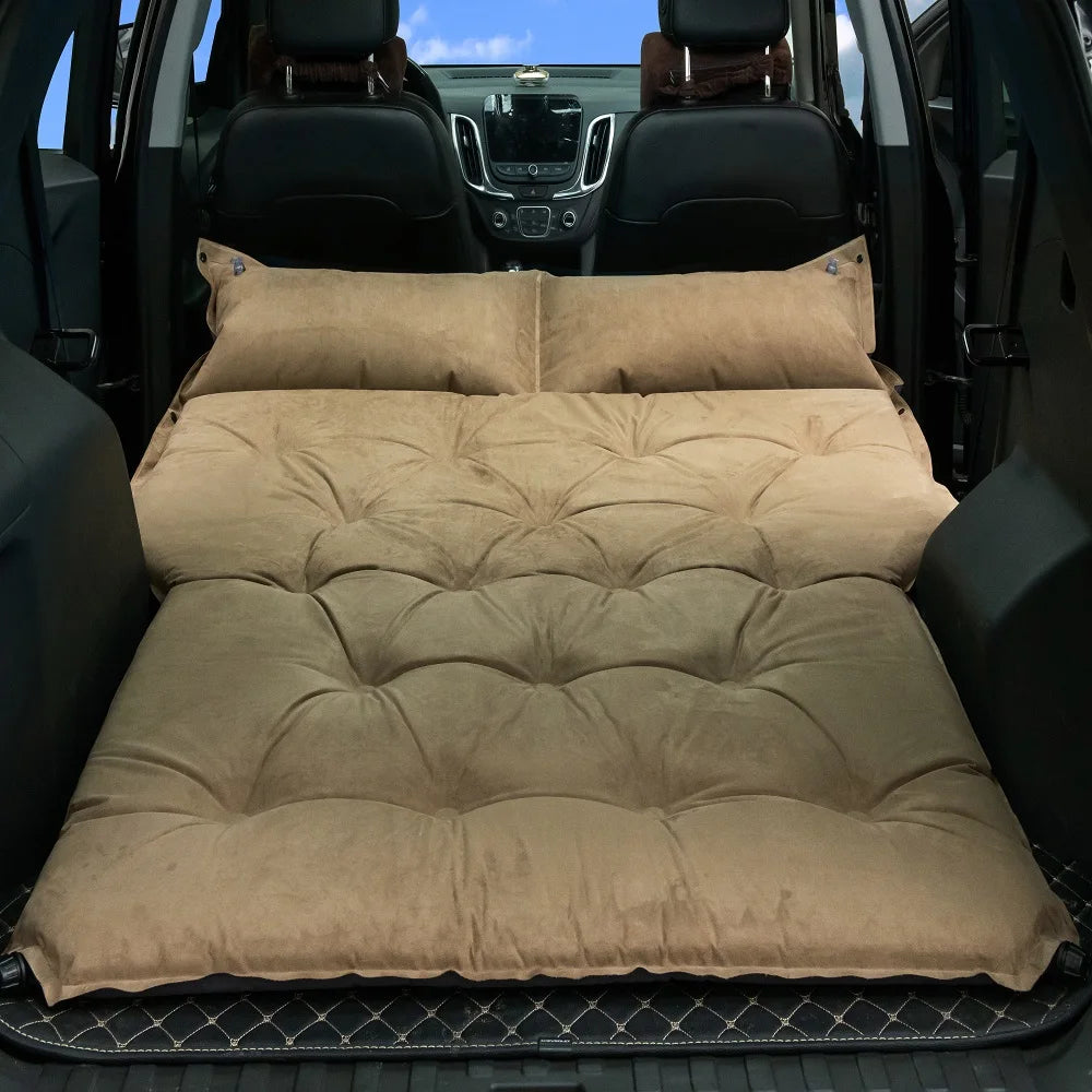 LANCAMP SUV Car Air Mattress Self-Inflating Sleeping Pad for Camping Trunk Used Pillow for Outdoor Hiking & Car Camping Tent