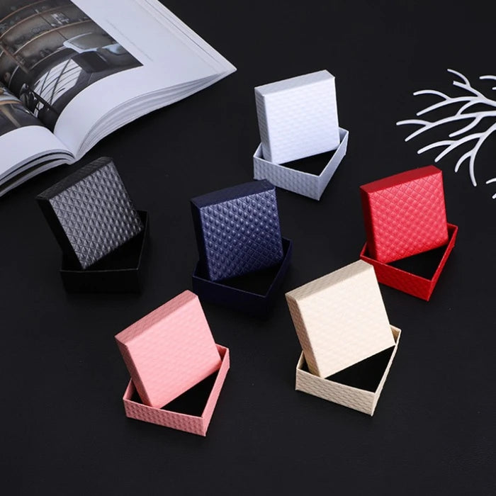In Stock Black Jewelry Packaging Box Cheap Brown Paper Bracelet for Christmas Gifts Made with Recycled Materials