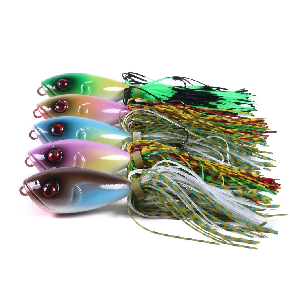 Hengjia Topwater Frog Lures Various Styles Jump Frog Soft Plastic Lure with Skirt Tail