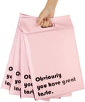 RUSPEPA Poly Mailers Custom Size Customizable Color Build-in Handle Shipping Bags Self Adhesive Mailing Envelopes Shockproof