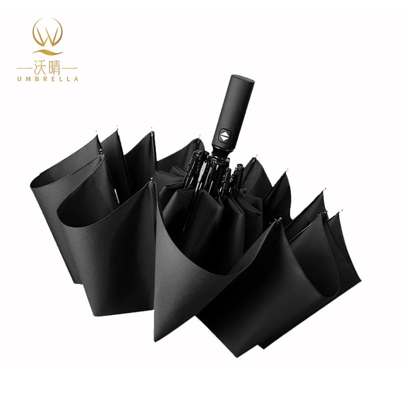Business 12-Bone Design Advertising Umbrella Custom Printed Windproof Stable Auto Open Anti-Ultrasound Function Travel-Friendly