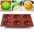 Food Grade Silicone Mold Baking Mold 15-Cavity Semi Sphere Silicone Mold