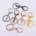 Metal Key Ring 30mm Keychain Long 70mm Lobster Clasp Key Hook Keyrings for Jewelry Making Finding DIY Key Chains Accessories