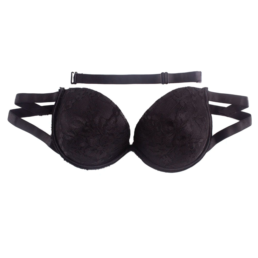 Novelty Lace Fabric Breast Nipple Cover Invisible Comfortable Push up Strapless Enhancement Bra