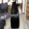 Top Quality Straight Russian Cuticle Aligned Hair Weft Can Be Bleached Hair Extensions Human Hair Last 2 Years