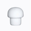 Factory Handmade Blown White Glass Lamp Cover Mushroom Shape Factory Hot Sale Chinese Coastal French for Lampshade Replacement