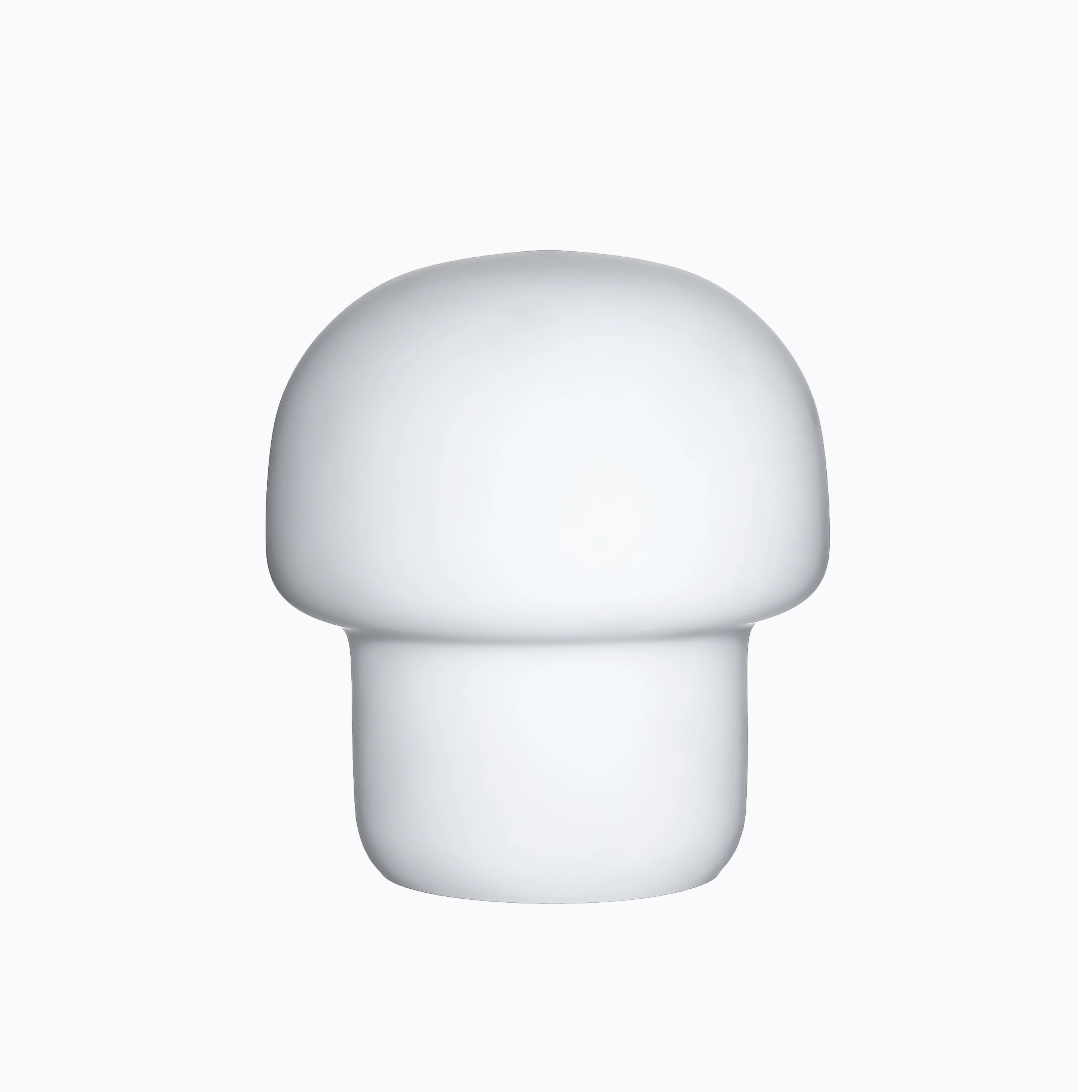 Factory Handmade Blown White Glass Lamp Cover Mushroom Shape Factory Hot Sale Chinese Coastal French for Lampshade Replacement
