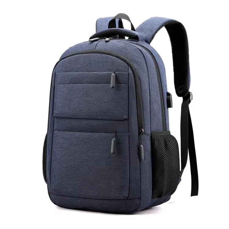 Unisex Custom Fancy USB Charging Laptop Backpack Teenagers University Students Zipper Closure Letter Pattern Fashion School Use