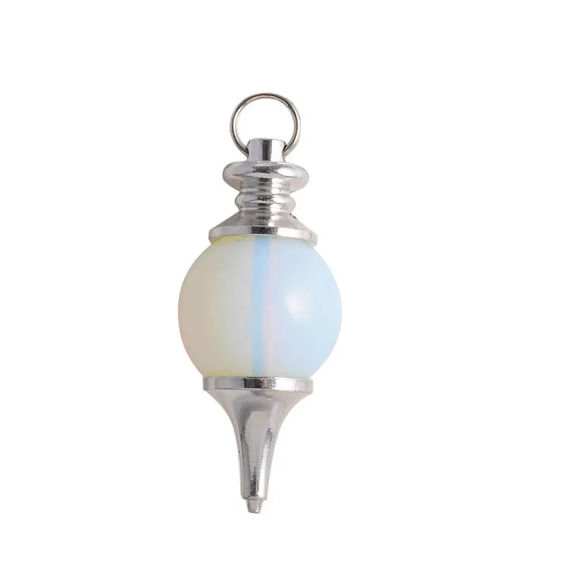 HY Hottest item Pendulum Reiki Chakra Healing Ball Shape Pendulum 18MM With Chain for crystal craft