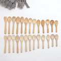 Heat Resistant Kitchen Cooking Condiments Soup Spoon Salt Honey Coffee Tea Sugar Jam Mini Tasting Small Wooden Spoons