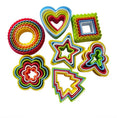 Plastic Round Heart Shape Cookie Cutters Biscuits Molds for Kitchen Baking