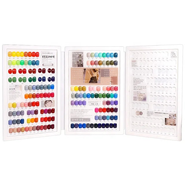 360 Color Portable Acrylic Nail Tool Gel Polish Display and  Nail Gel Polish Display Book Chart