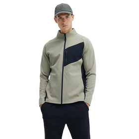 Aoyema Men's Athleisure Jacket 100% Polyester Zipper Sport Jogging Jackets Autumn Jackets for Men 2024 Casual