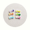 Colorful Cute Love Letter Flat Back Resin Cabochons Scrapbooking Crafts Headwear Accessories DIY Phone Case Decoration