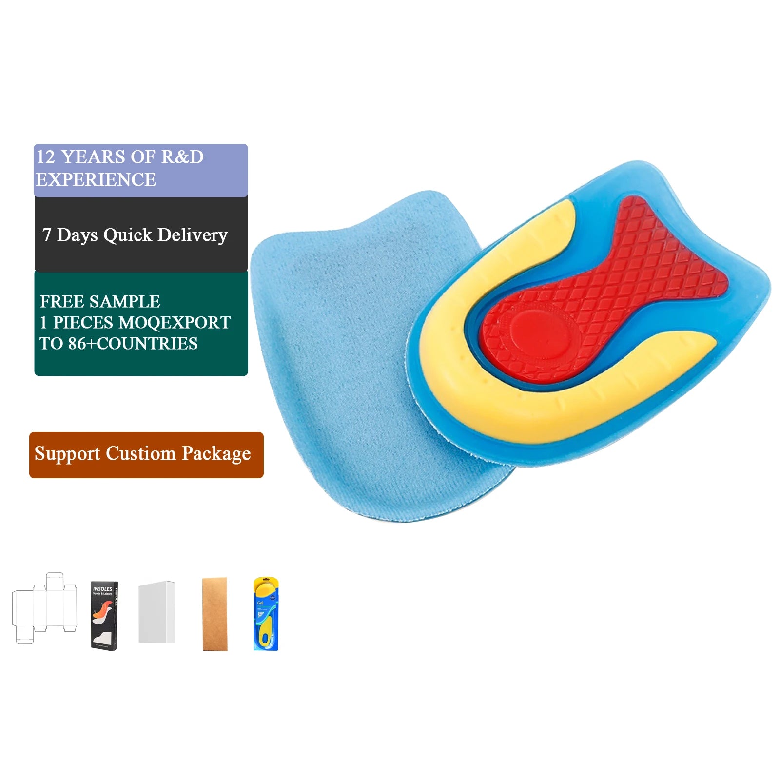 PU Comfort Inserts for Heel Pain Bone Spur Achilles Pad Cushion Silicone Gel Heel Cup Plantar Fasciitis Relief