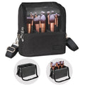 Relavel Makeup Brush Case Cosmetic Bags Stand-up Brush Cup Custom Makeup Brush Holder Organizer with Shoulder Strap