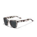 For TR90 Anti-Radiation Full Rim Square Sunglasses Men Women Ultralight Leopard Print Frame Polarized Polycarbonate Lenses
