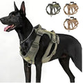 Hot Sale Nylon Durable Tactical Dog Harness Reflective Breathable Adjustable Vest Harness for Large Dogs