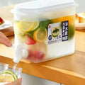 3.5L Large Capacity Household Cold Refrigerator Cold Water Pot Juice Fruit Tea Beverage With Faucet Cold Water Bucket